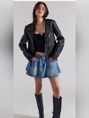 We The Free Wonderland Denim Skirt , NWOT, Size 28
